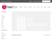 Tablet Screenshot of hairflix.com